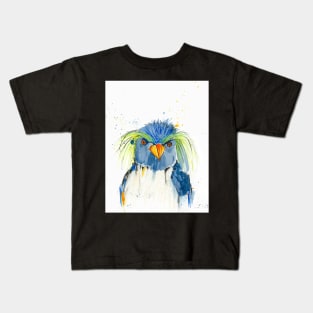 Blue Hopper Penguin Kids T-Shirt